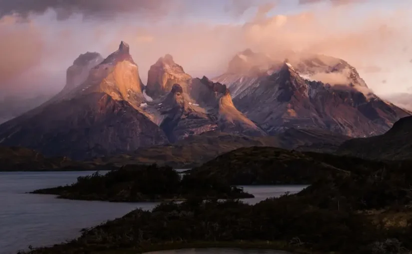 Stunning Mountain Scenery in Torres del Paine, Chile